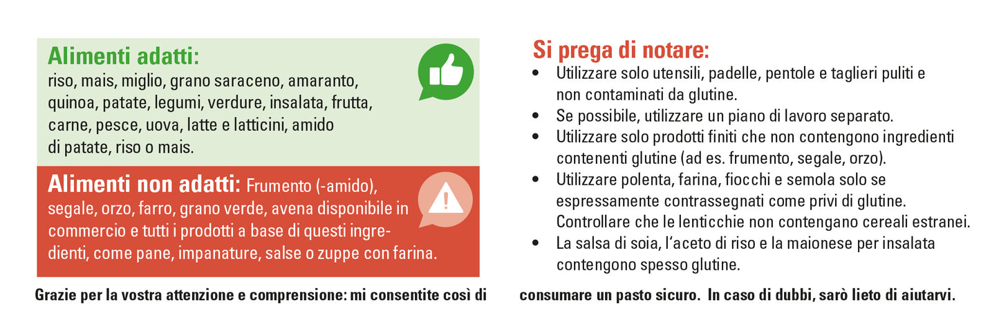 Bitte an die Küche (Italienisch)
