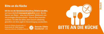 Bitte an die Küche (Deutsch)