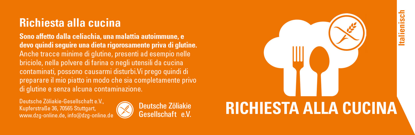 Bitte an die Küche (Italienisch)