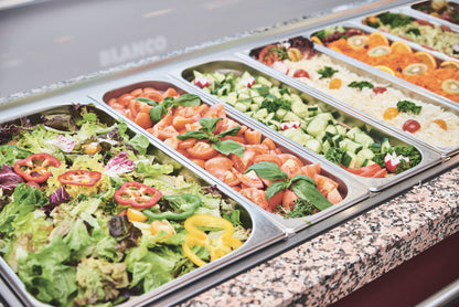 Foto eines Buffets in der Kantine