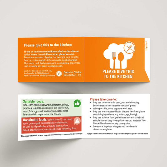 Bitte an die Küche ( Englisch)